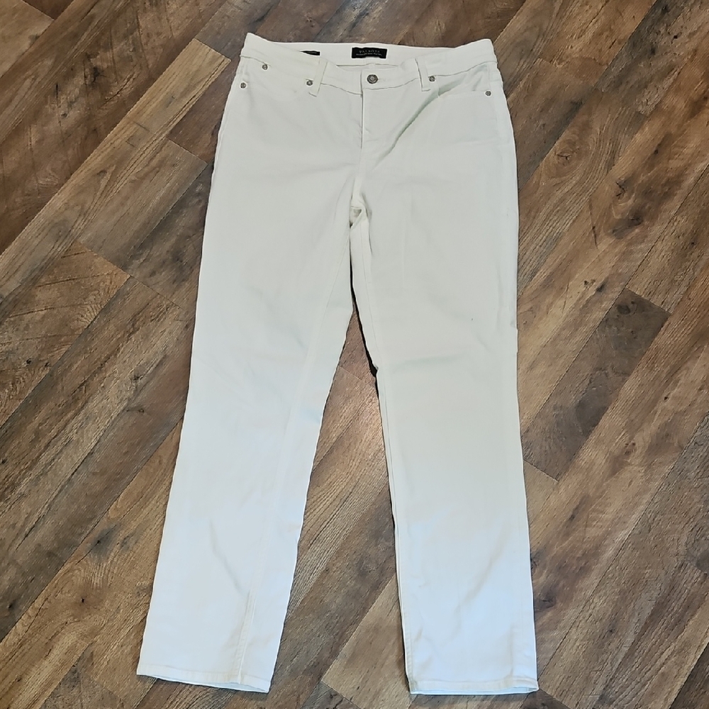 Talbots Off-White Straight Leg Jeans